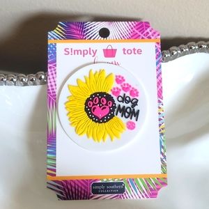 Simply Tote Bag Charm - Dog Mom